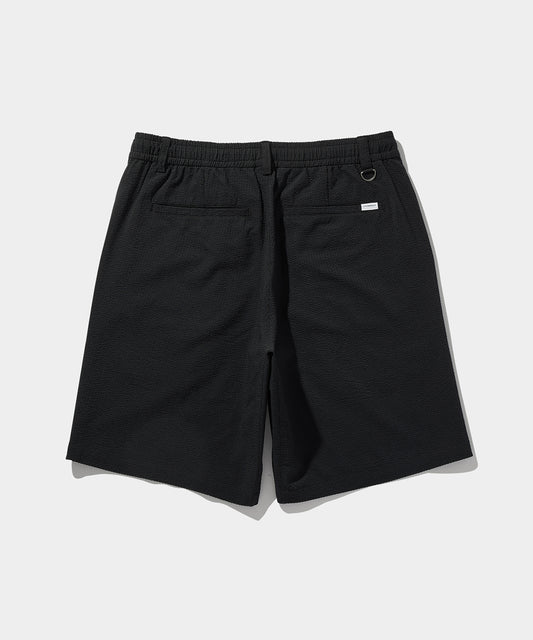 SEERSUCKER SHORTS BLACK