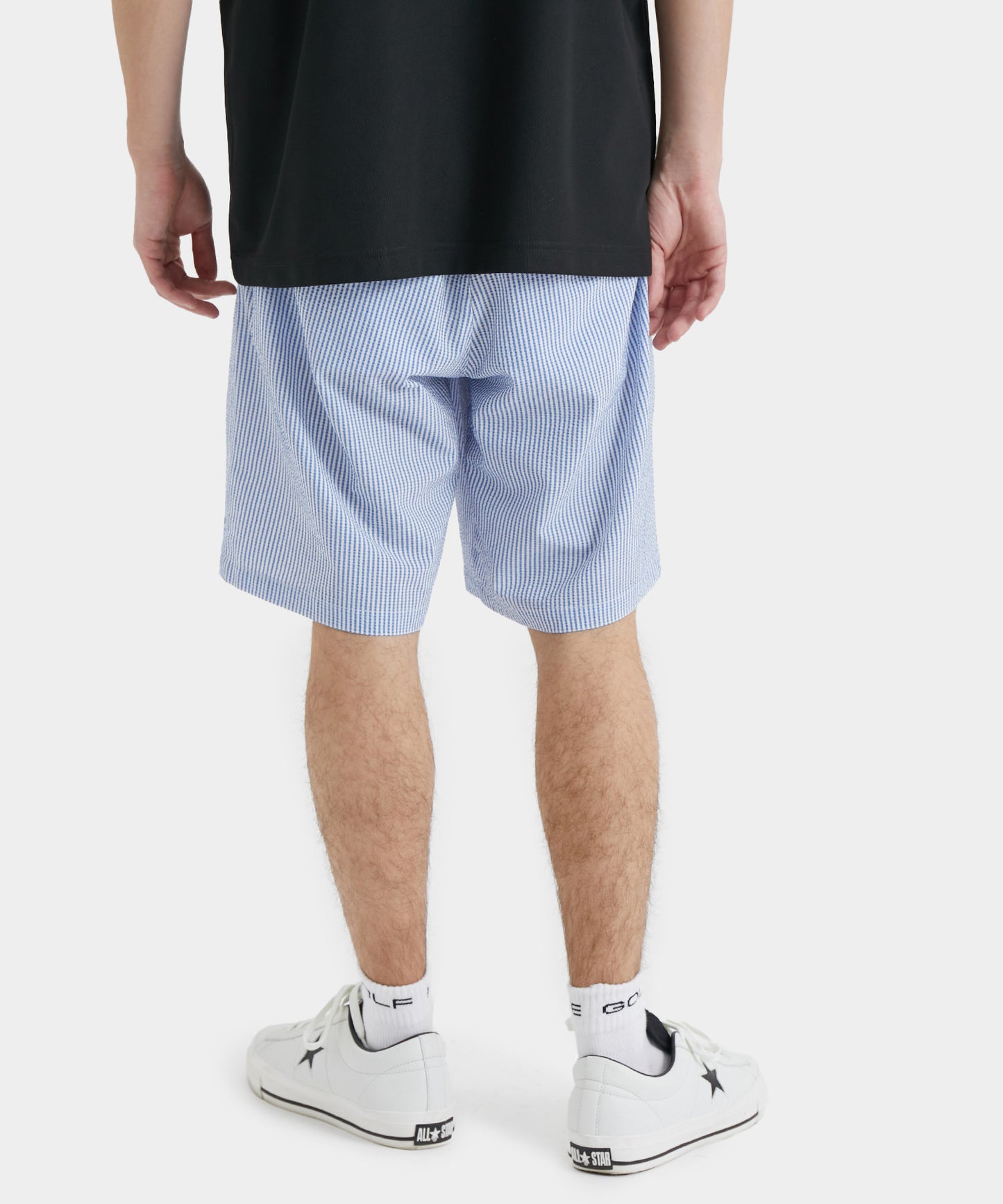 SEERSUCKER SHORTS BLUE