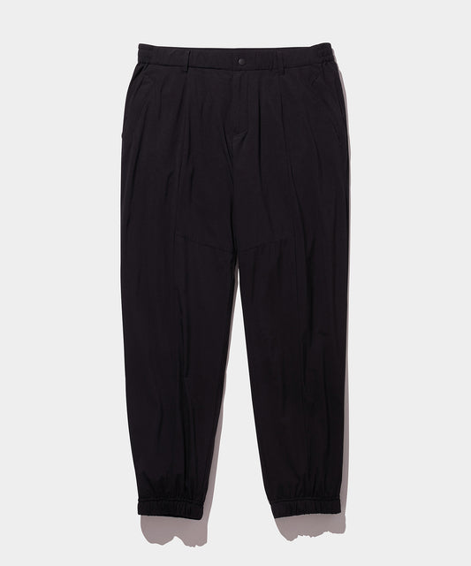 WOVEN NYLON LONG PANTS BLACK