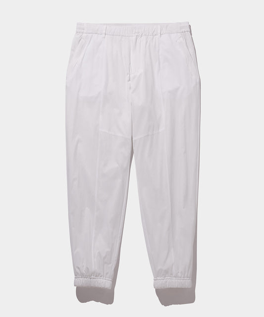 WOVEN NYLON LONG PANTS WHITE