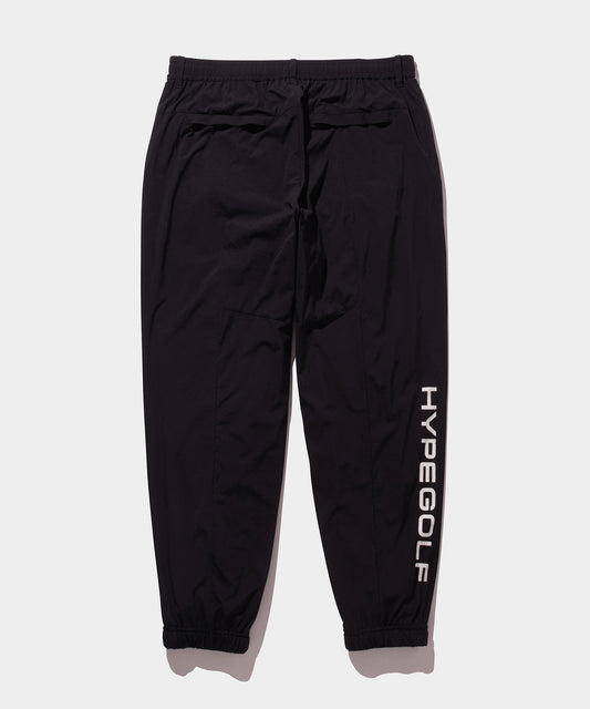 WOVEN NYLON LONG PANTS BLACK