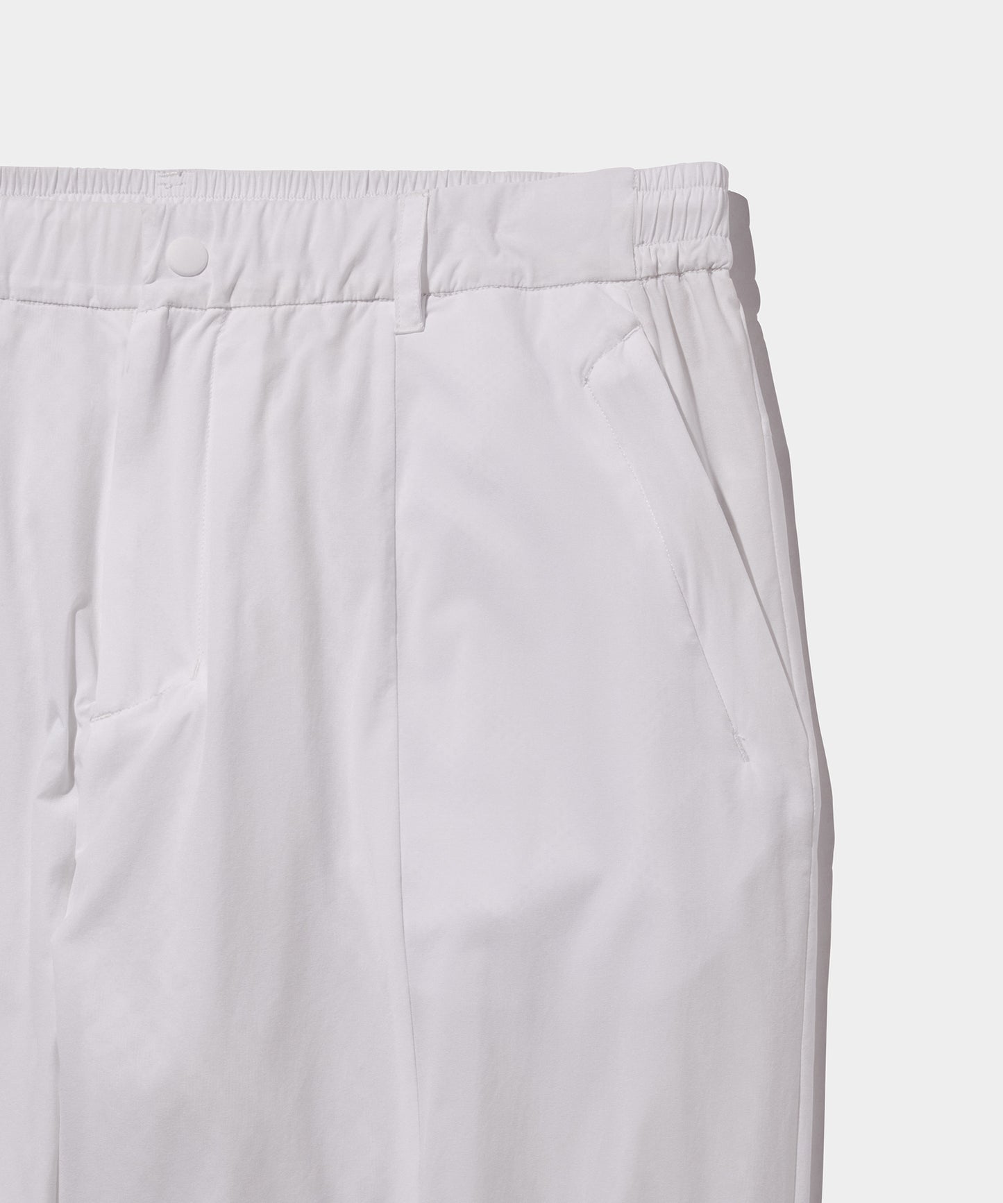 WOVEN NYLON LONG PANTS WHITE