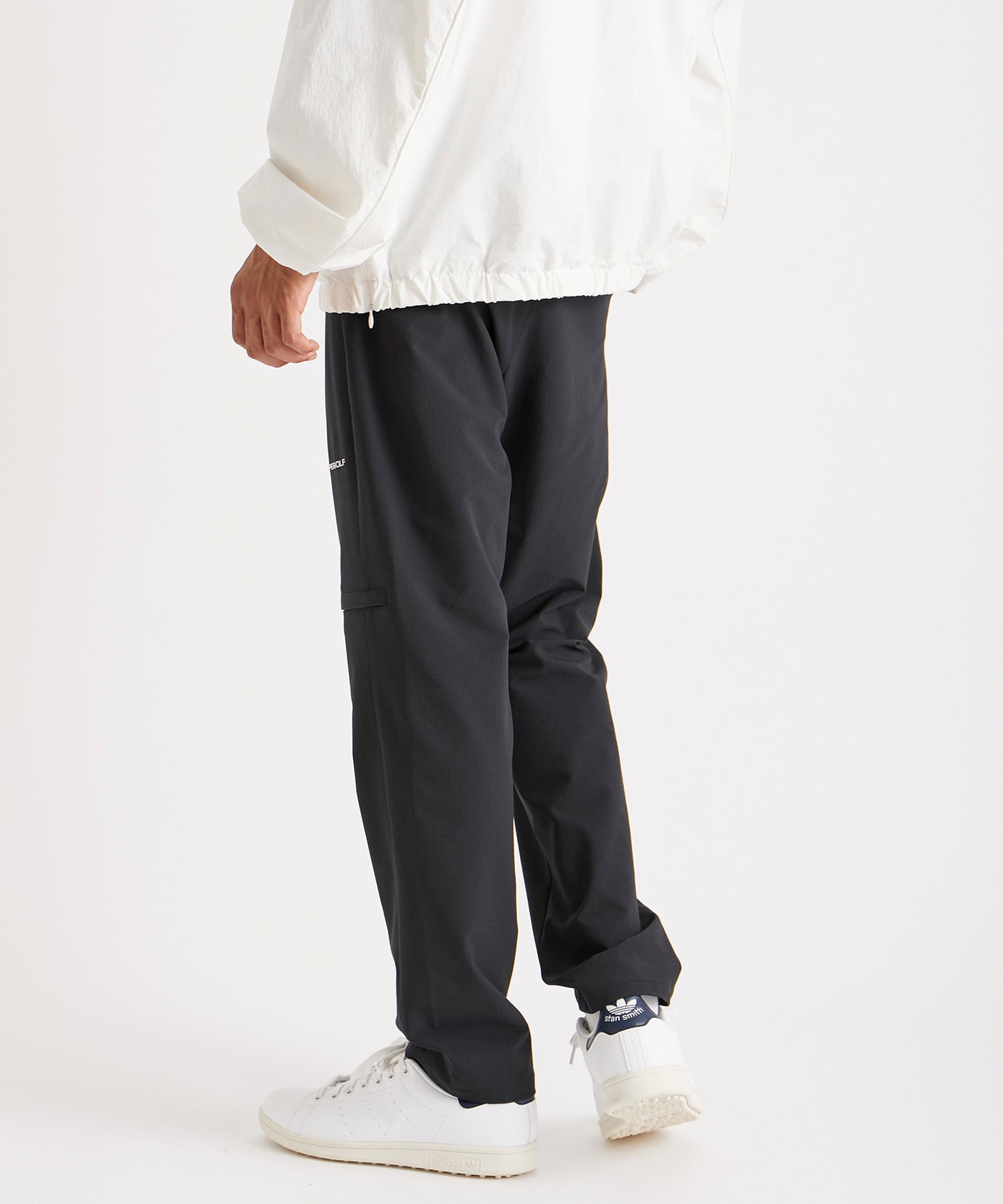 TUCK LONG PANTS BLACK