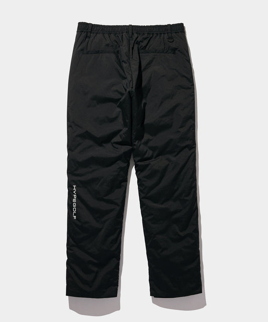 NYLON RIP PUFF LONG PANTS BLACK