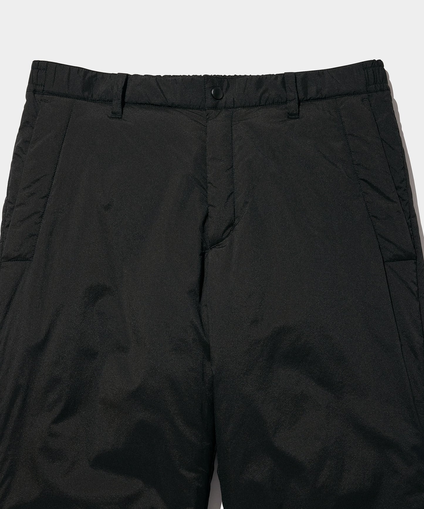 NYLON RIP PUFF LONG PANTS BLACK