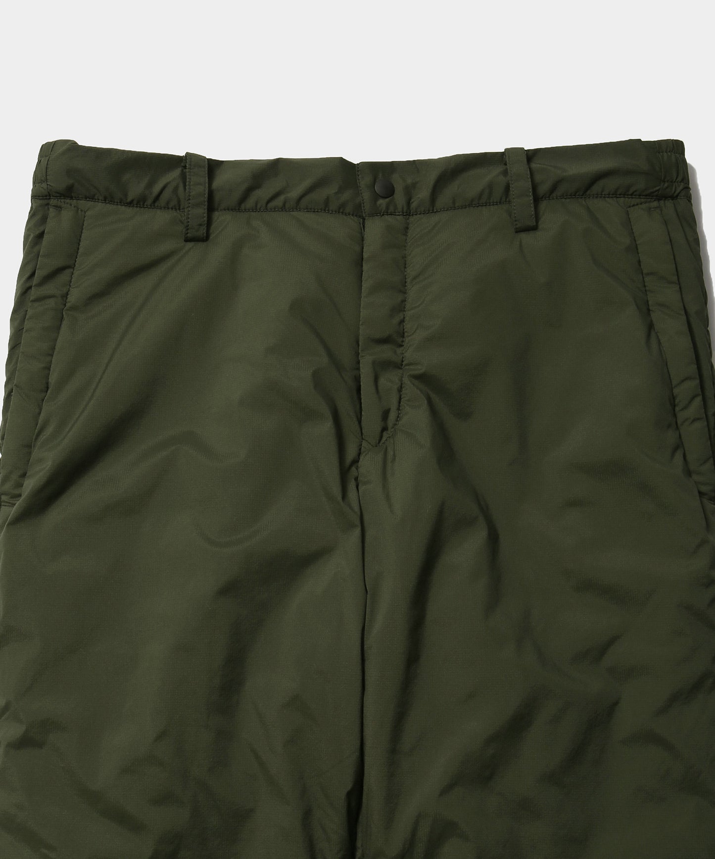 NYLON RIP PUFF LONG PANTS OLIVE