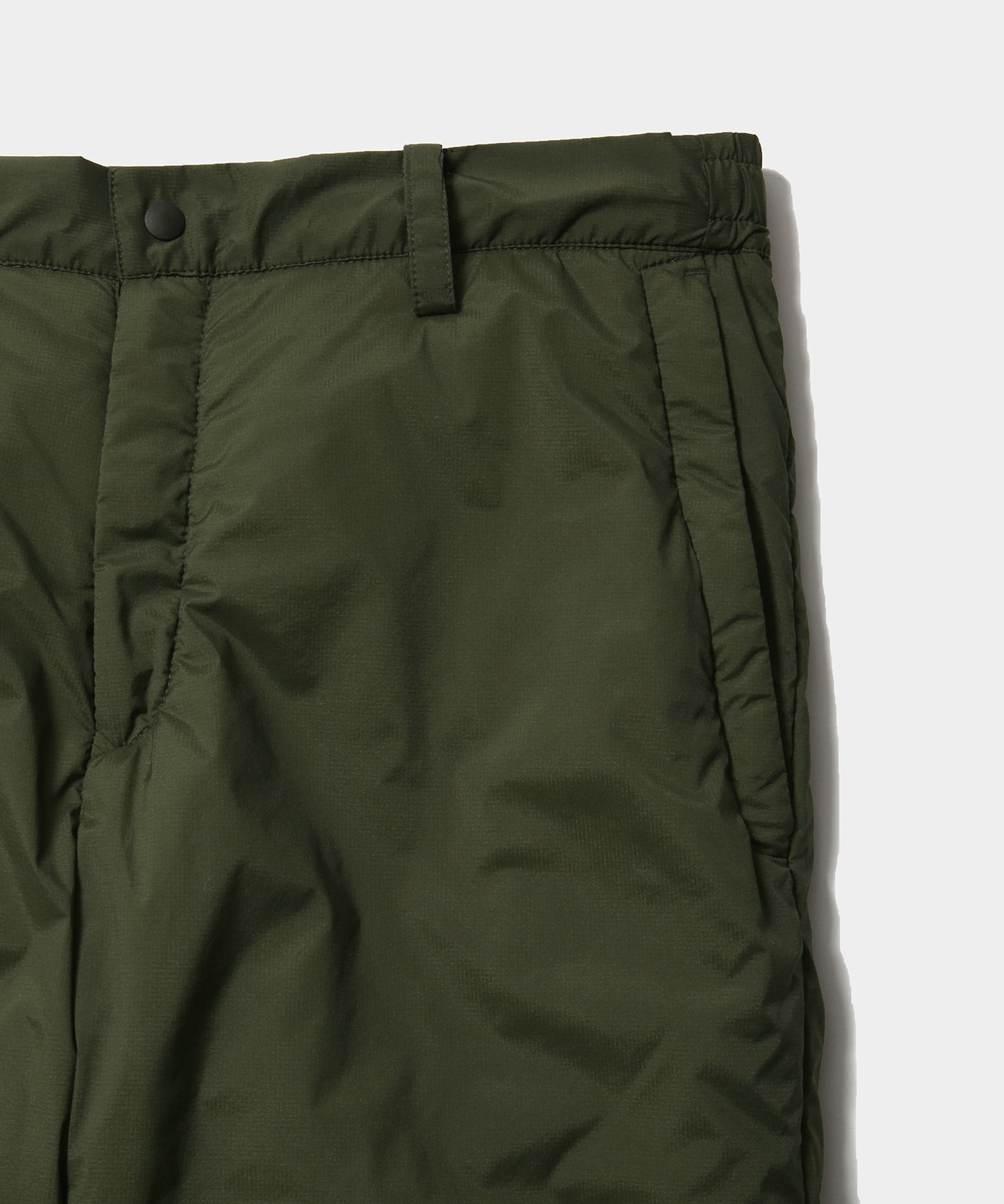 NYLON RIP PUFF LONG PANTS OLIVE