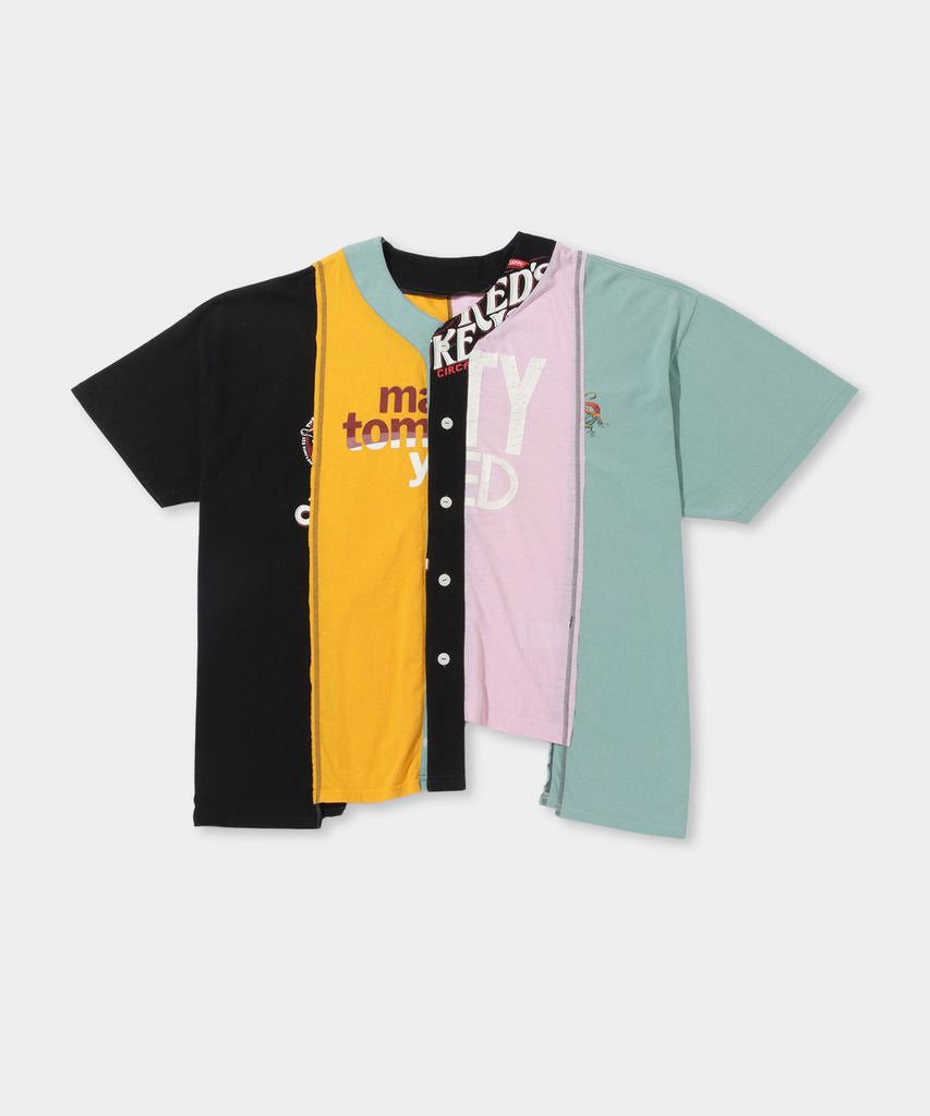 【NEEDLES】4 Cut Wide Baseball Tee - Collage ORANGE