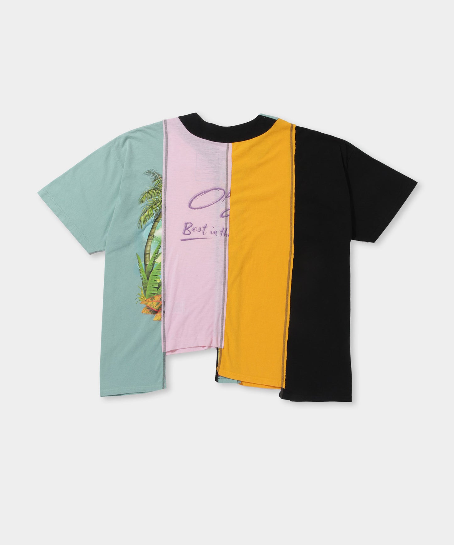【NEEDLES】4 Cut Wide Baseball Tee - Collage ORANGE