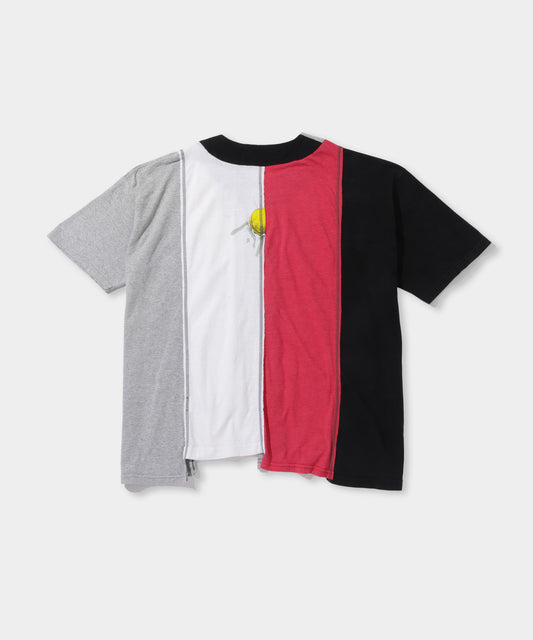 【NEEDLES】4 Cut Wide Baseball Tee - Collage RED