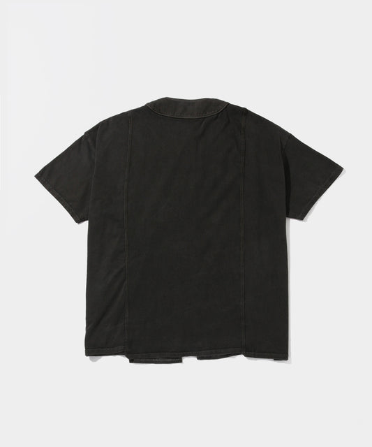 【NEEDLES】3 Cut Wide Baseball Tee - Over Dye BLACK