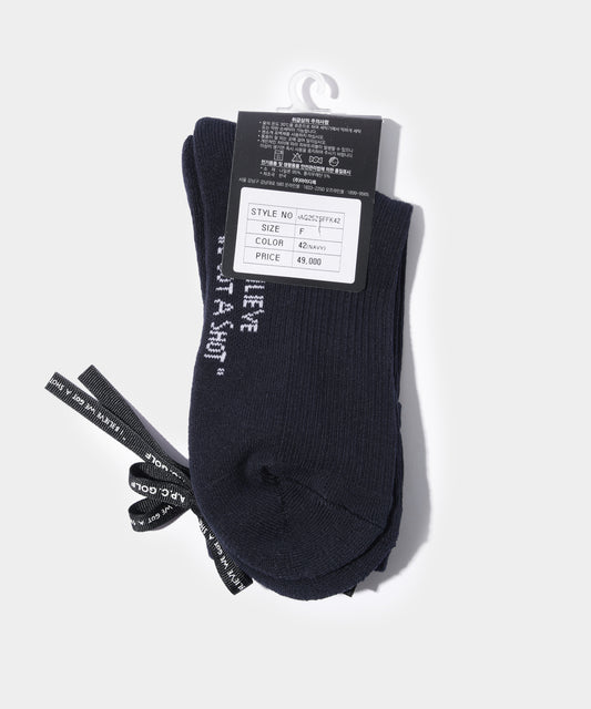 A.P.C.GOLF EMMA SOCKS NAVY