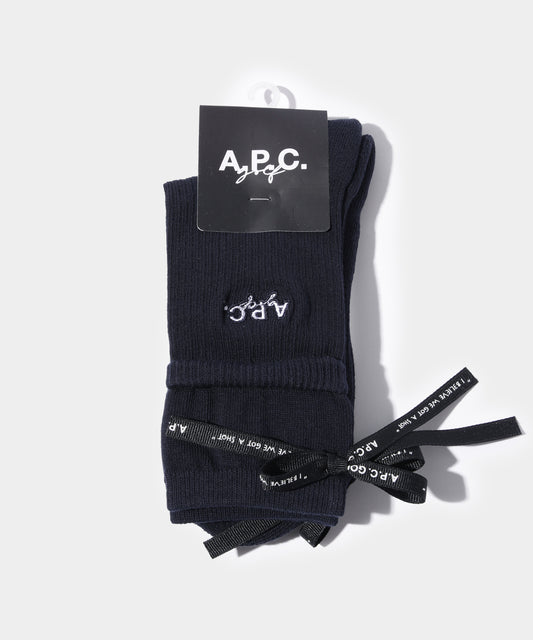 A.P.C.GOLF EMMA SOCKS NAVY