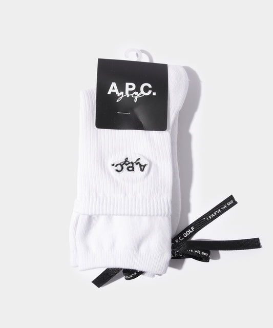 A.P.C.GOLF EMMA SOCKS WHITE