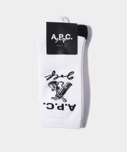 A.P.C.GOLF JEAN SOCKS WHITE