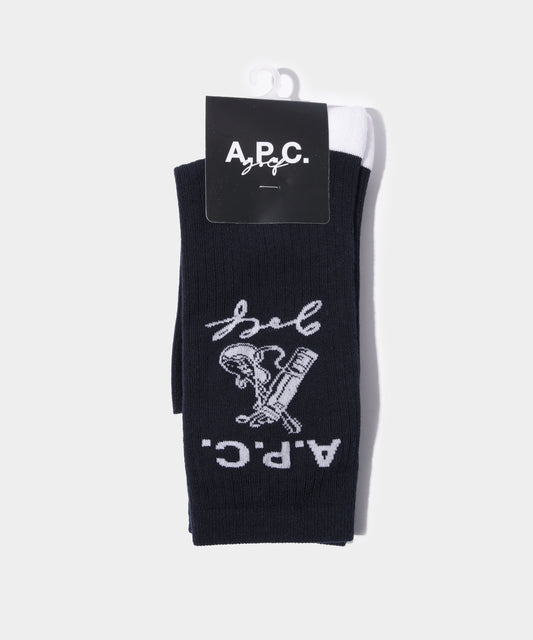 A.P.C.GOLF JEAN SOCKS NAVY