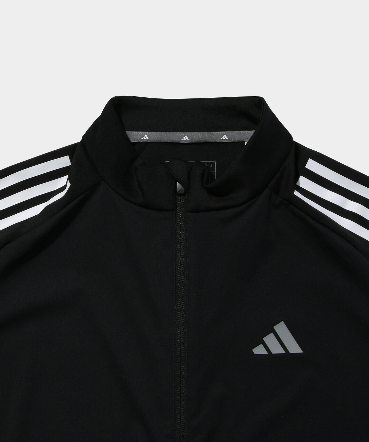 adidas ファブリックミックス 長袖フルジップジャケット BLACK