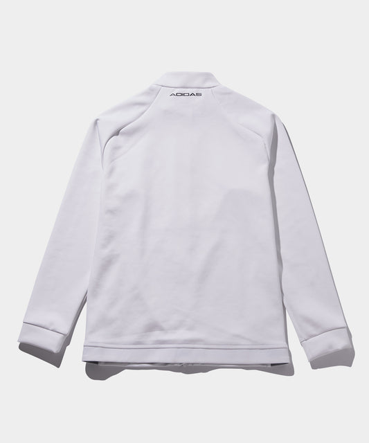 adidas ファブリックミックス 長袖フルジップジャケット WHITE