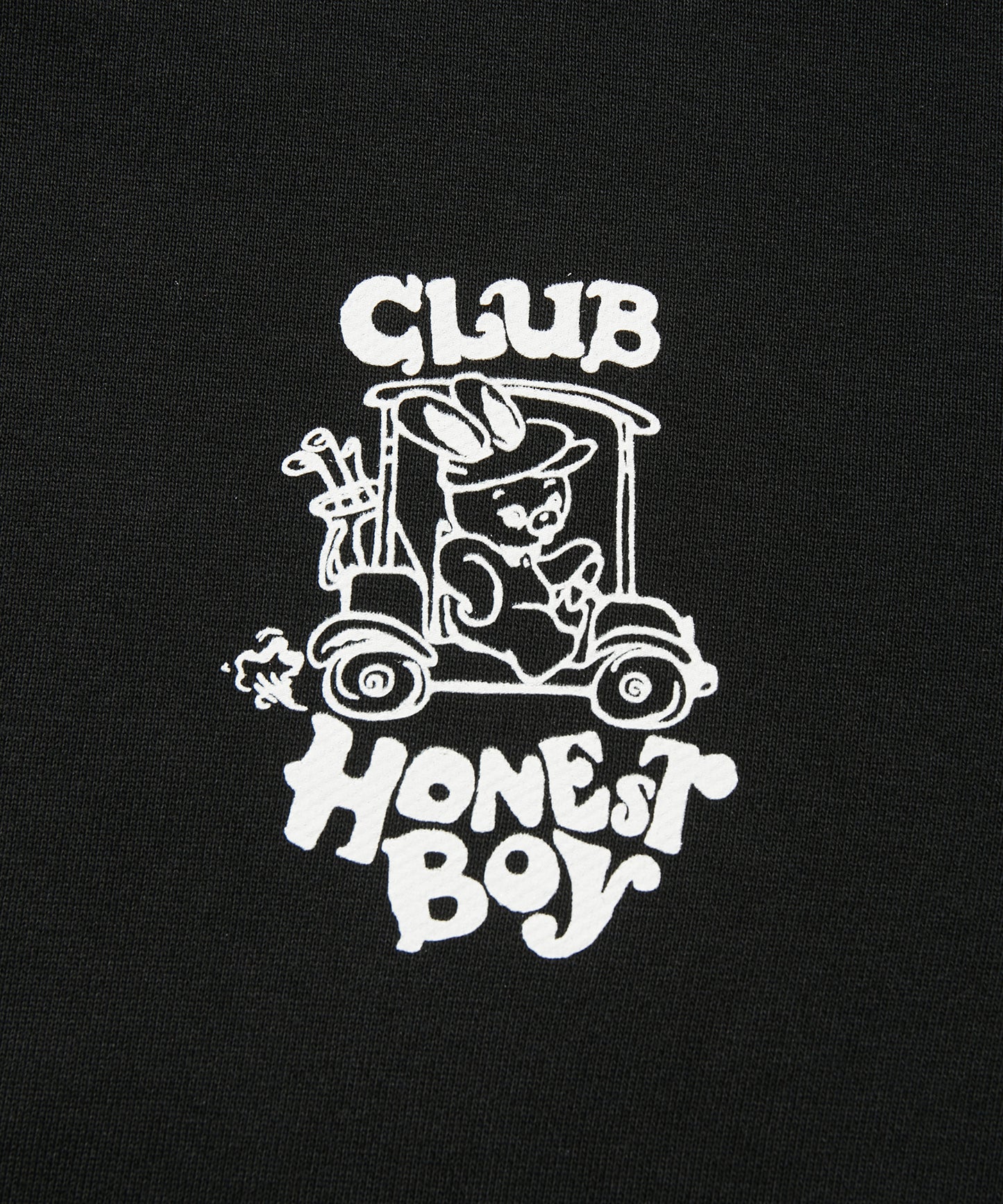 CLUB HONEST BOY HOODIE / LS BLACK