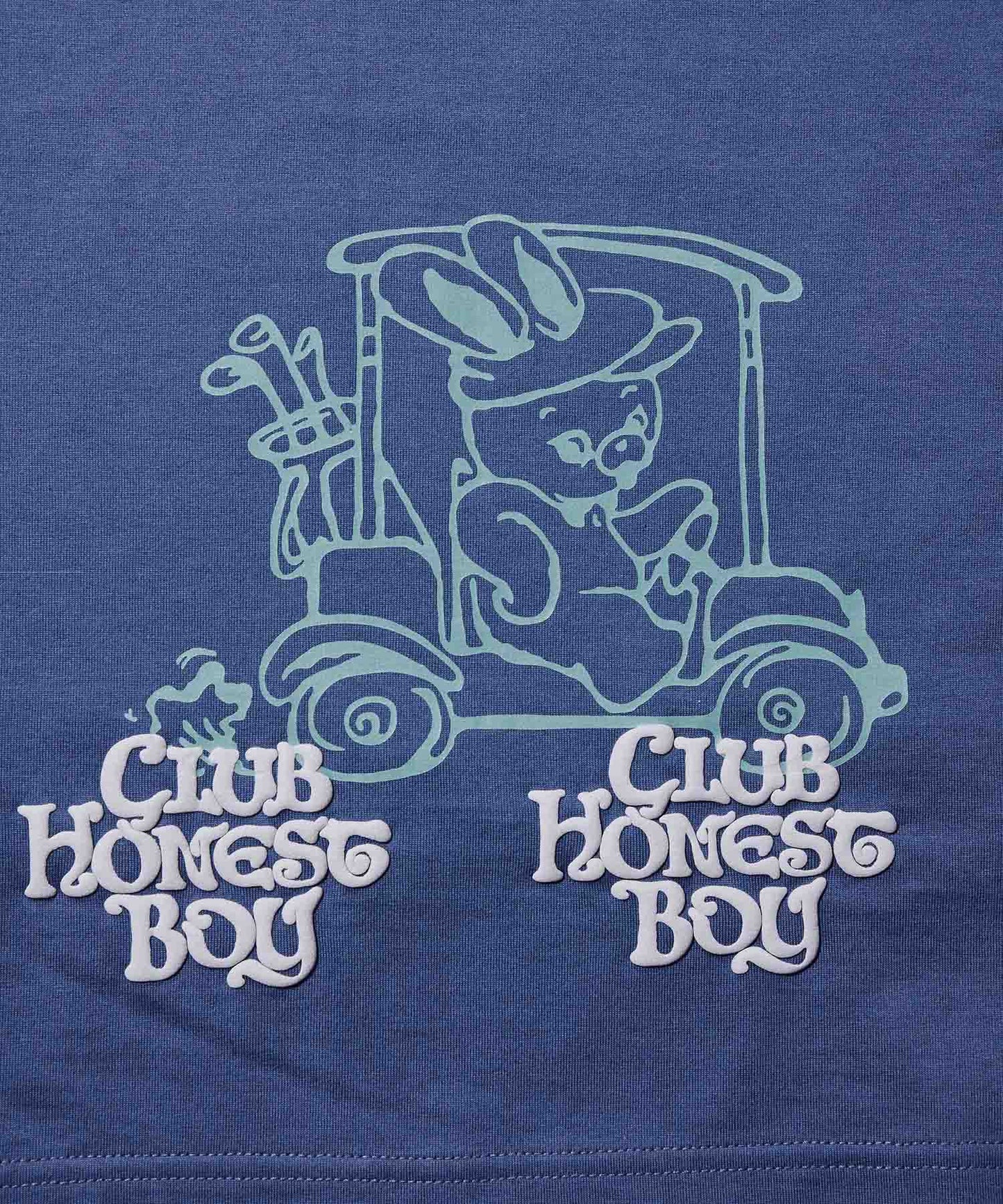 CLUB HONEST BOY MOCK T-SHIRTS BLUE GREY