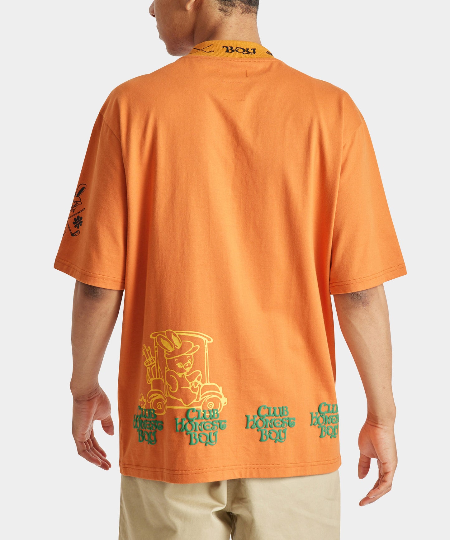 CLUB HONEST BOY MOCK T-SHIRTS ORANGE