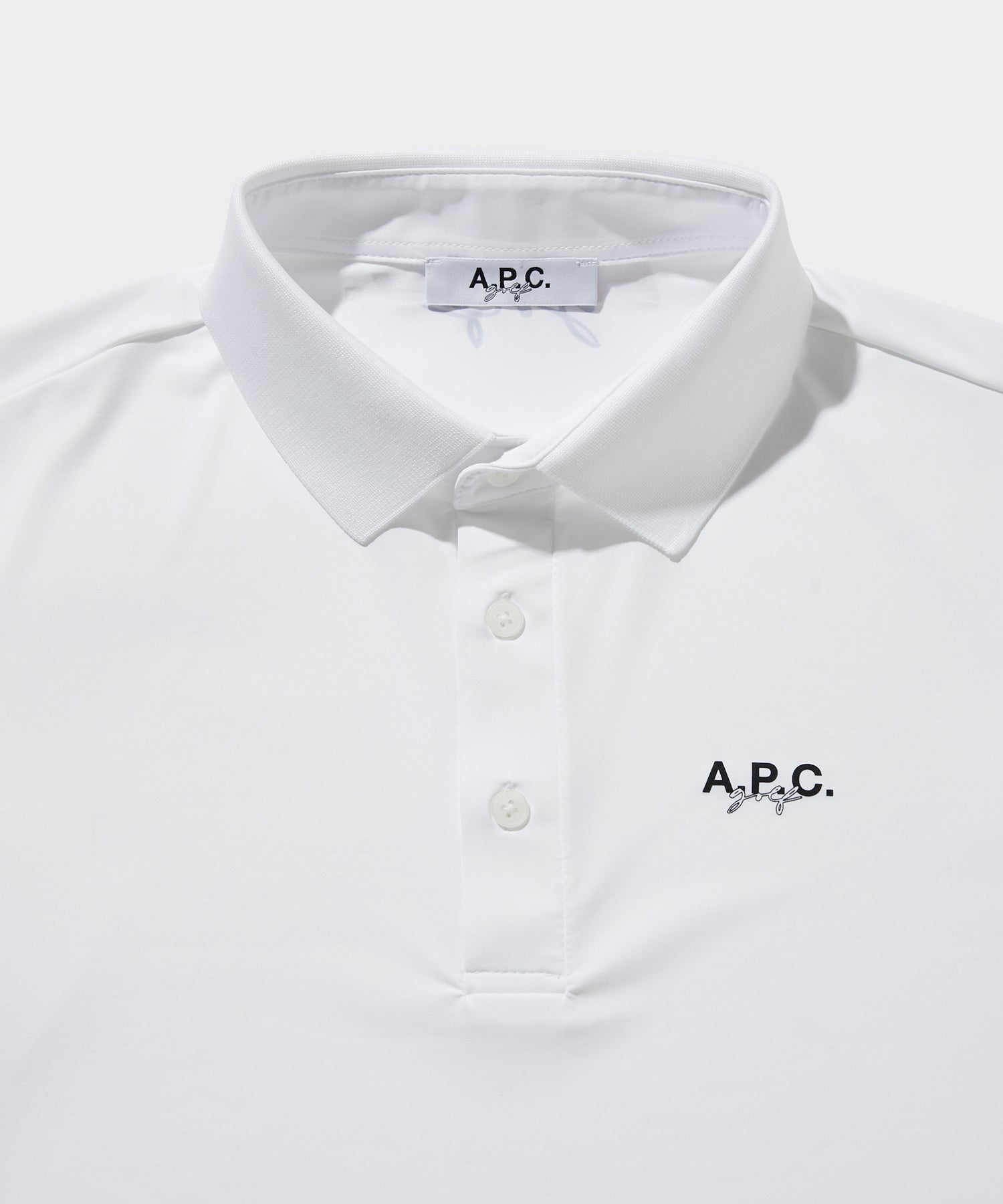 A.P.C.GOLF POLO WHITE – HYPEGOLF ONLINE STORE