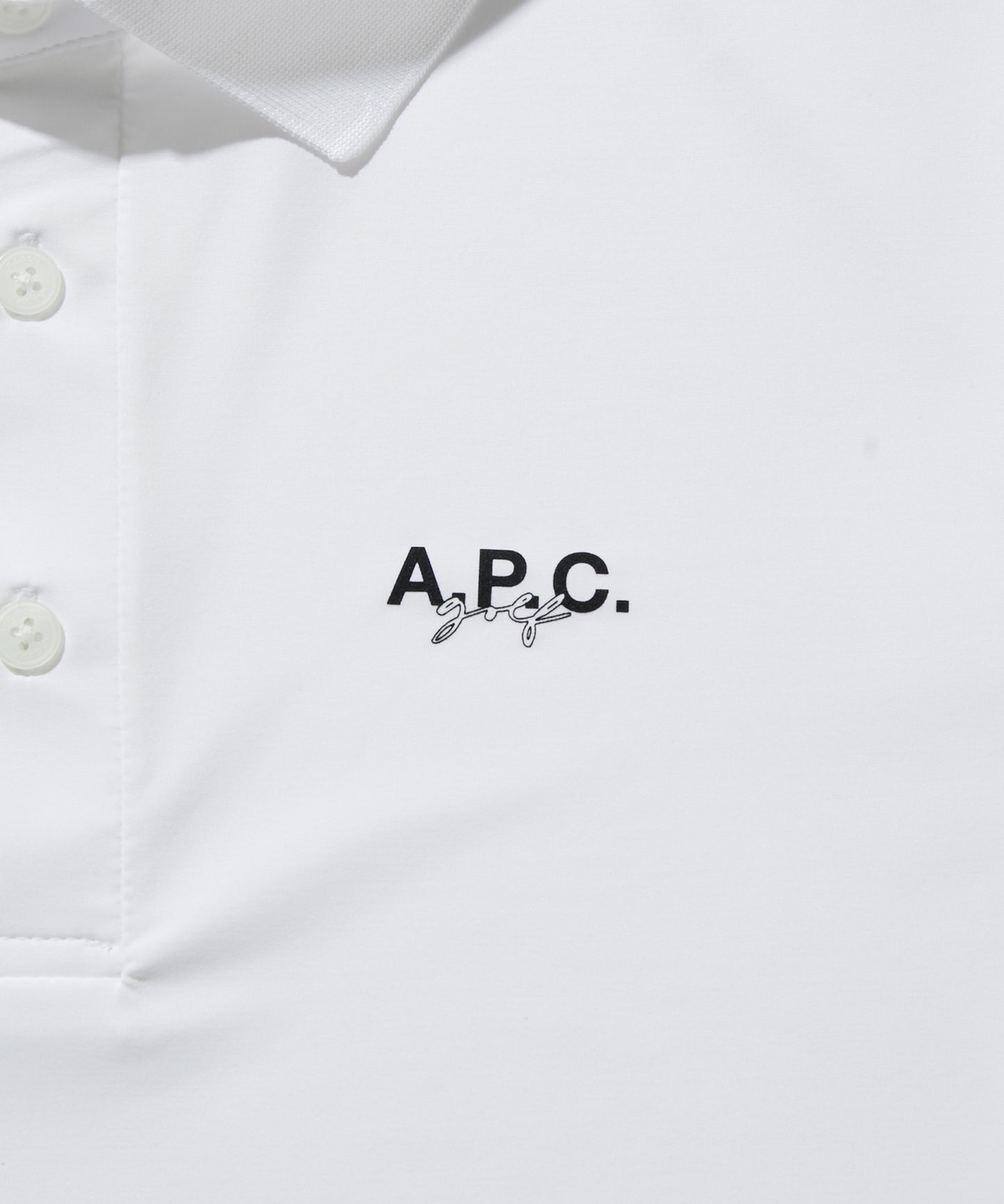A.P.C.GOLF POLO WHITE