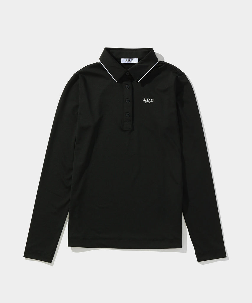 Women's A.P.C.golf POLO BLACK