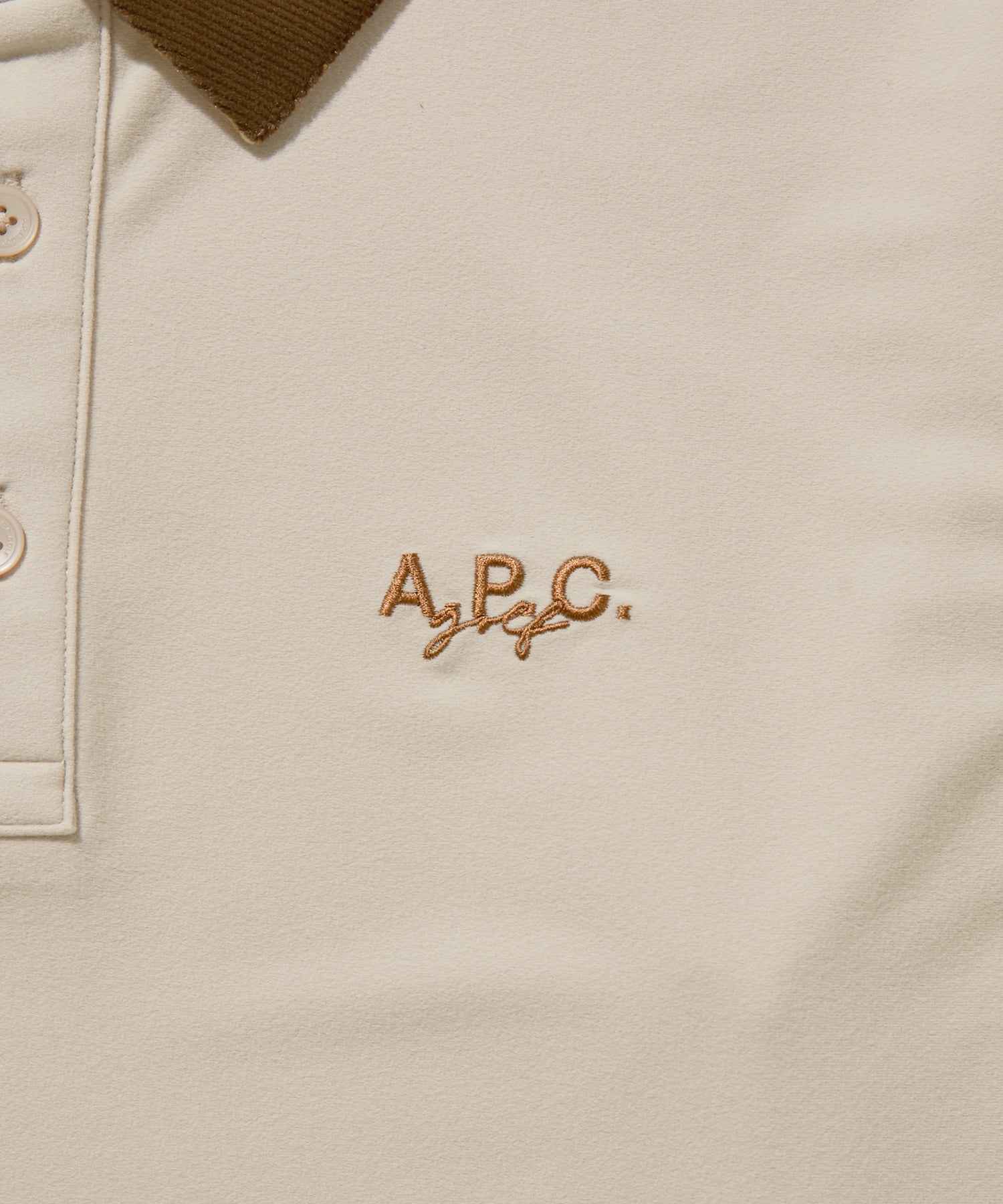 A.P.C.GOLF POLO BEIGE – HYPEGOLF ONLINE STORE