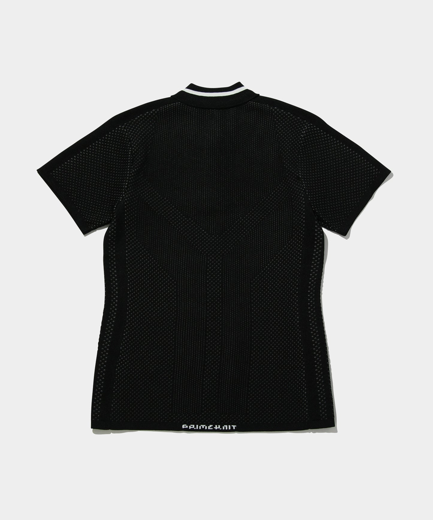 adidas women's PRIMEKNIT ジャカード 半袖ポロシャツ BLACK