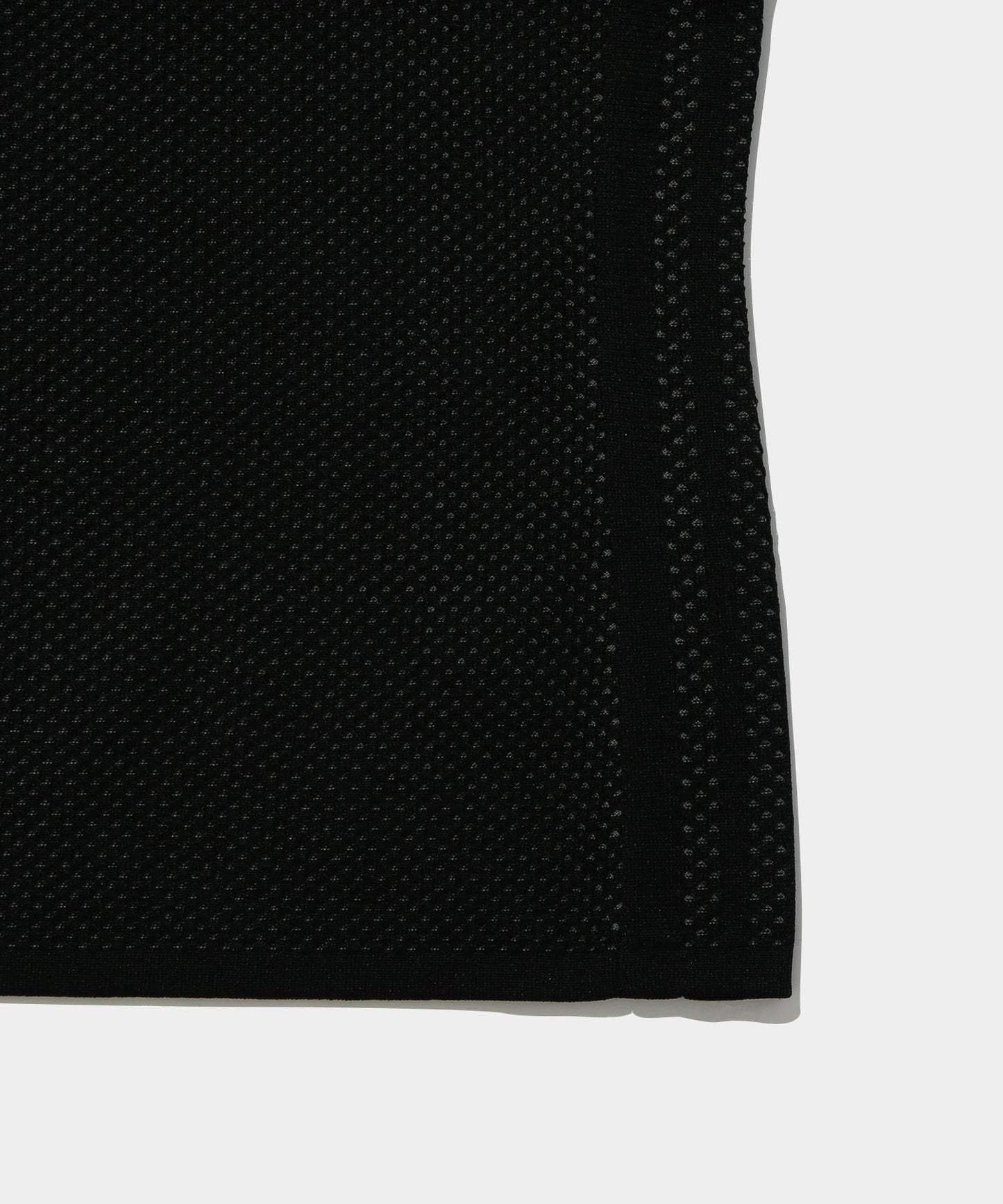 adidas women's PRIMEKNIT ジャカード 半袖ポロシャツ BLACK