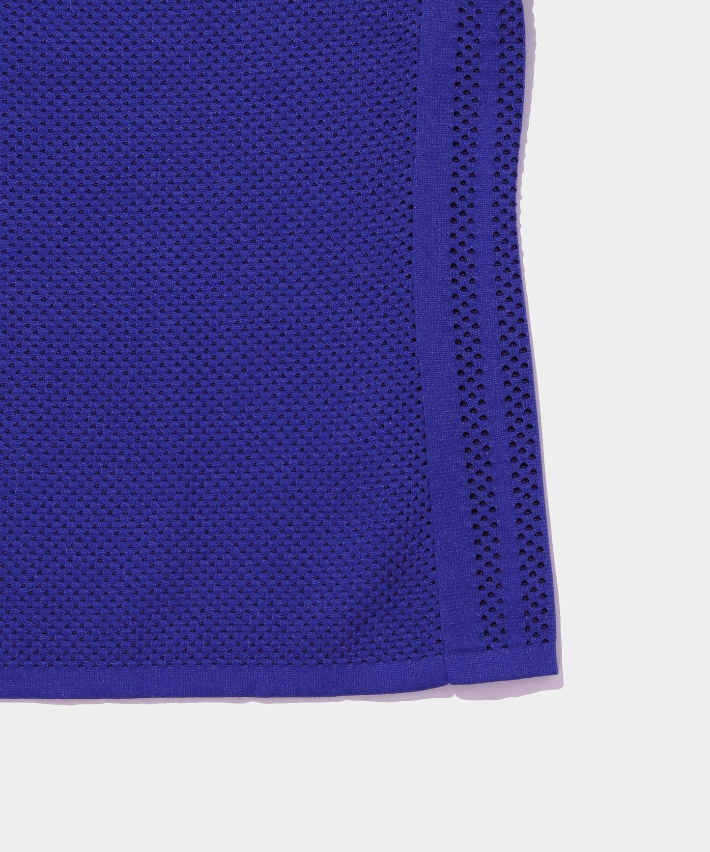 adidas women's PRIMEKNIT ジャカード 半袖ポロシャツ BLUE