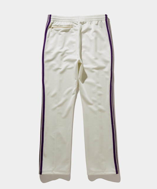NEEDLES Narrow Track Pants / Poly Smooth WHITE
