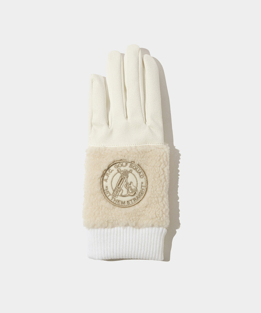 A.P.C.golf GLOVE IVORY