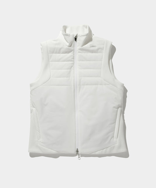 PADDING ZIP-UP VEST WHITE
