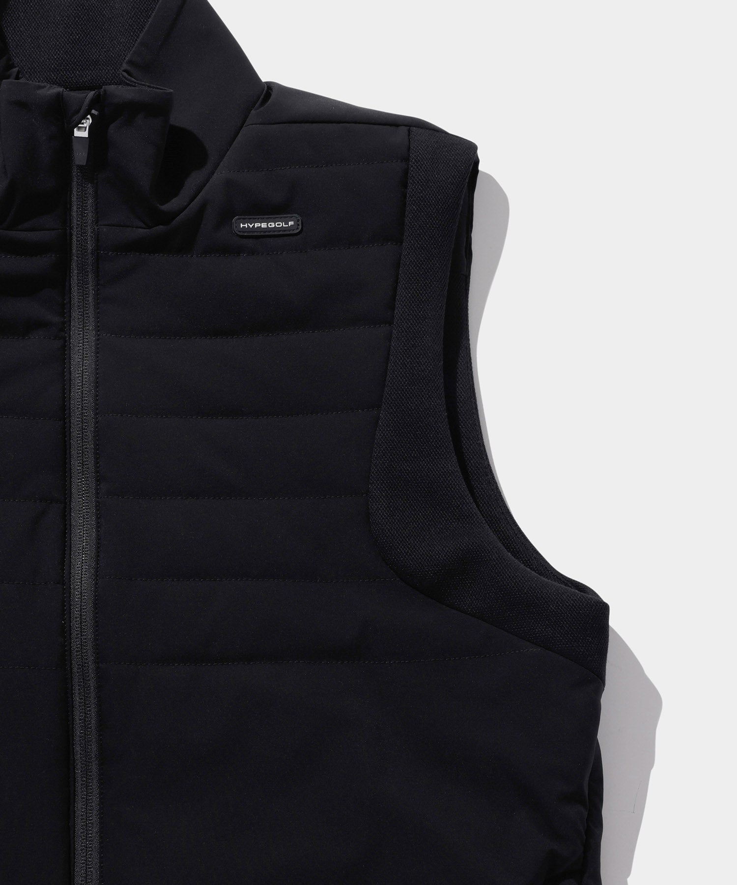 PADDING ZIP-UP VEST BLACK – HYPEGOLF ONLINE STORE