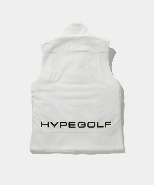 PADDING ZIP-UP VEST WHITE