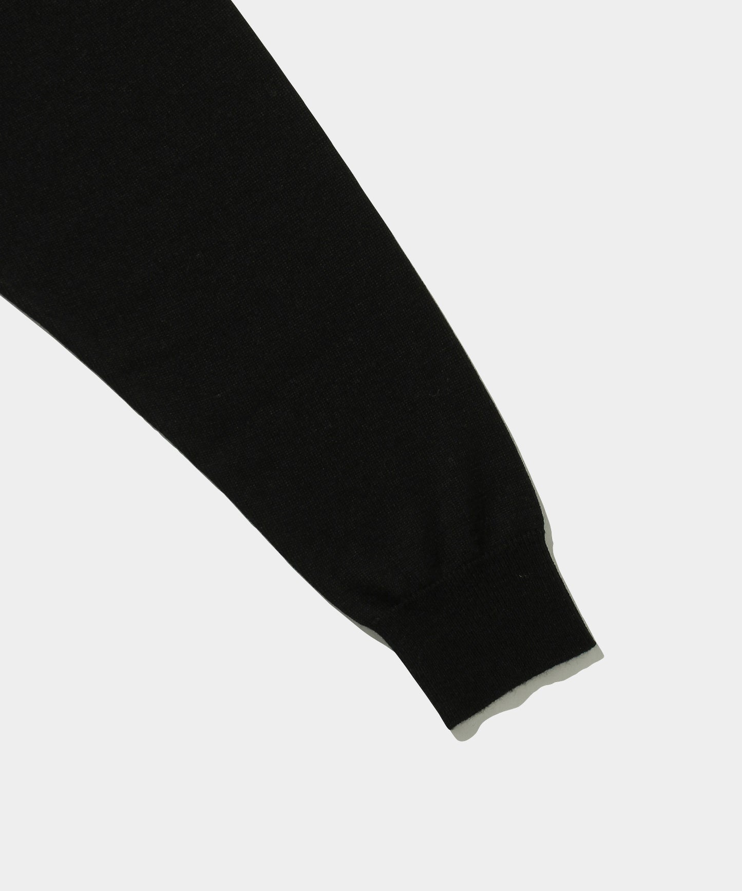 Long sleeve Knit Polo Cardigan BLACK