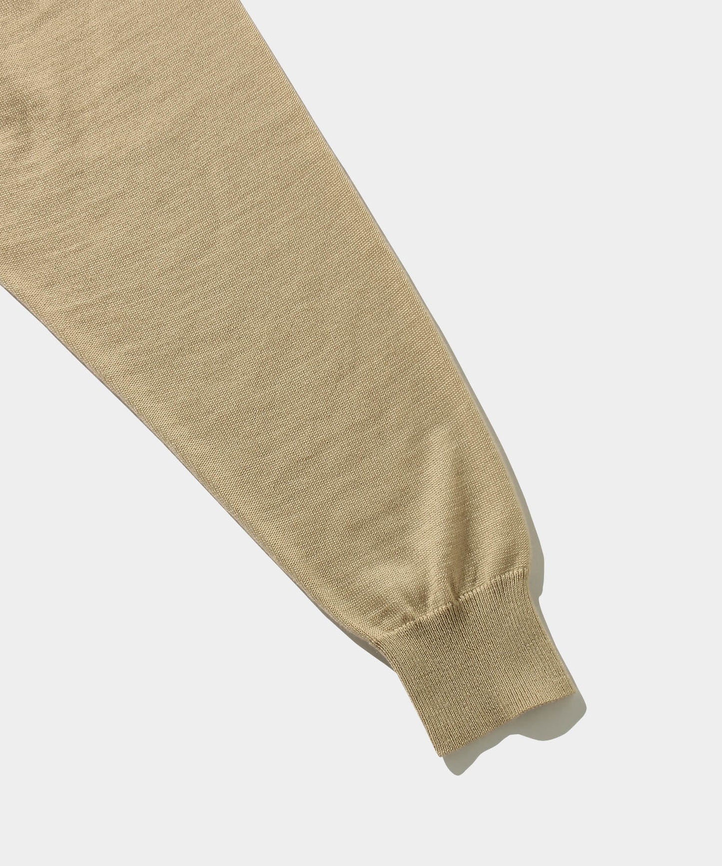 Long sleeve Knit Polo Cardigan BEIGE