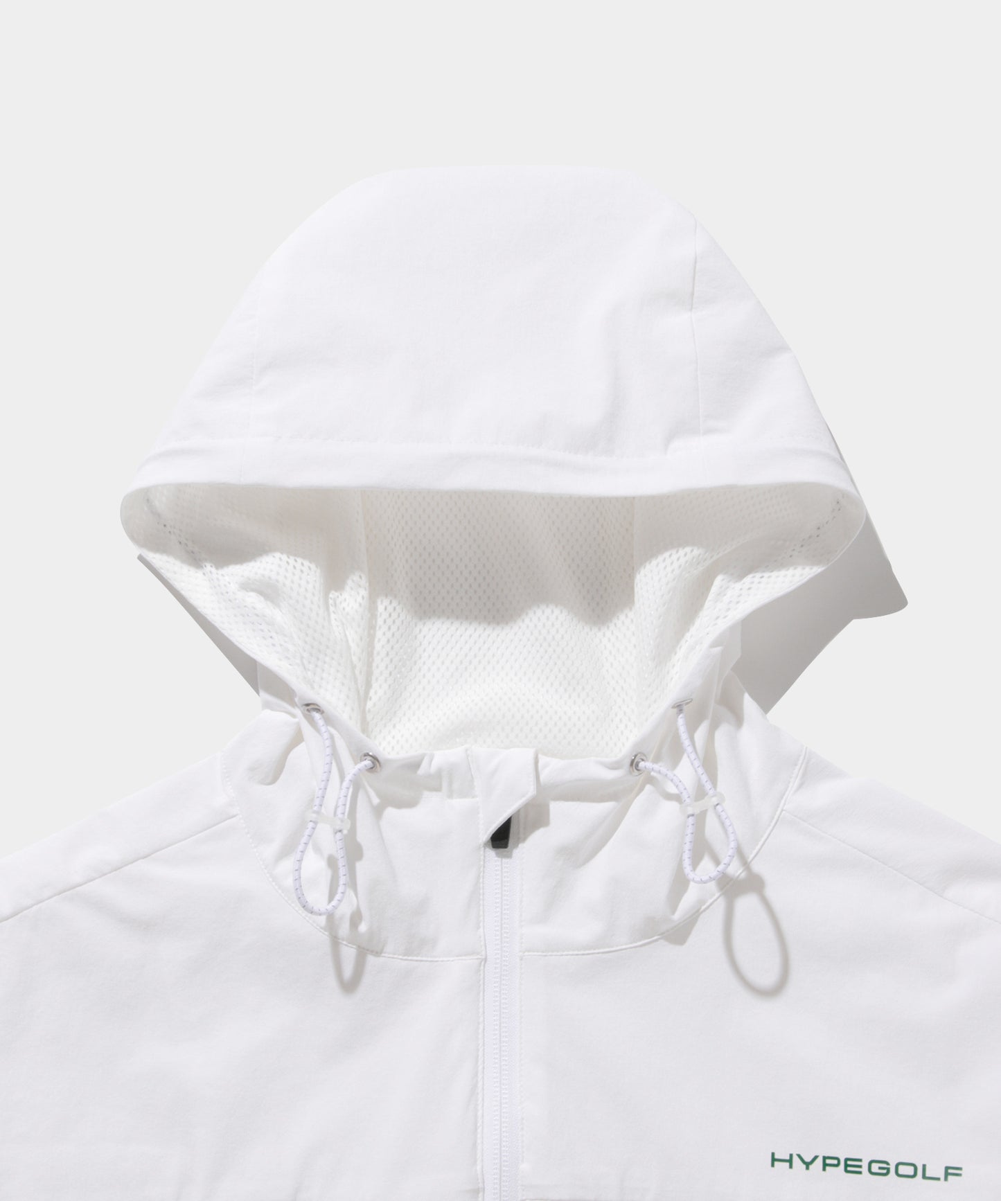 Woven Zip Hooded Jacket WHITE