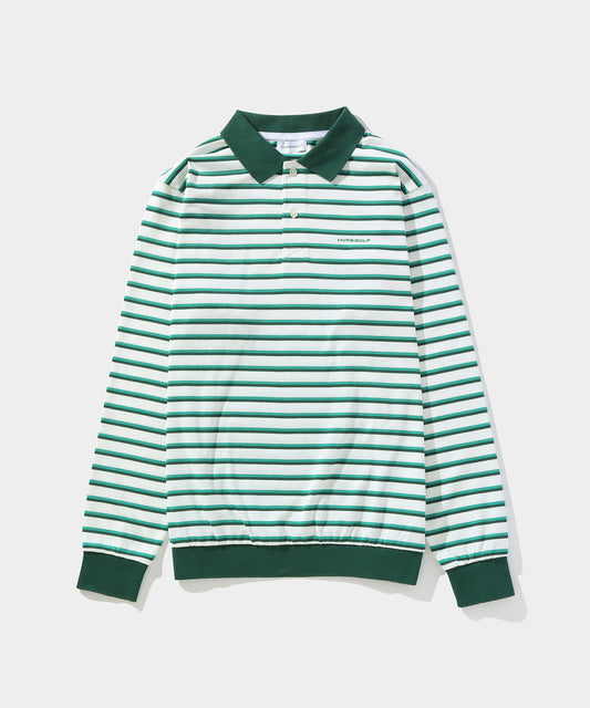 Colored stripe POLO WHITE
