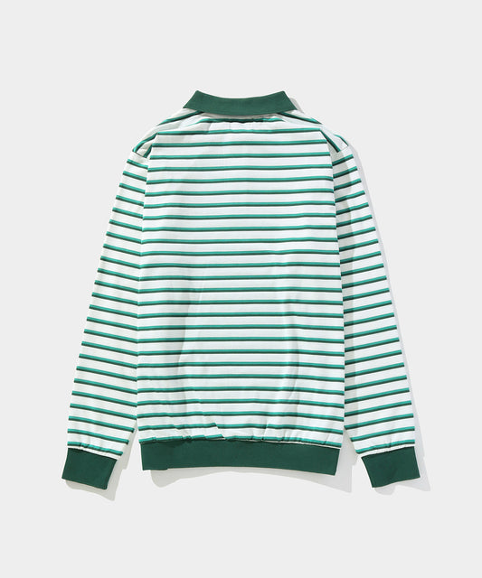 Colored stripe POLO WHITE