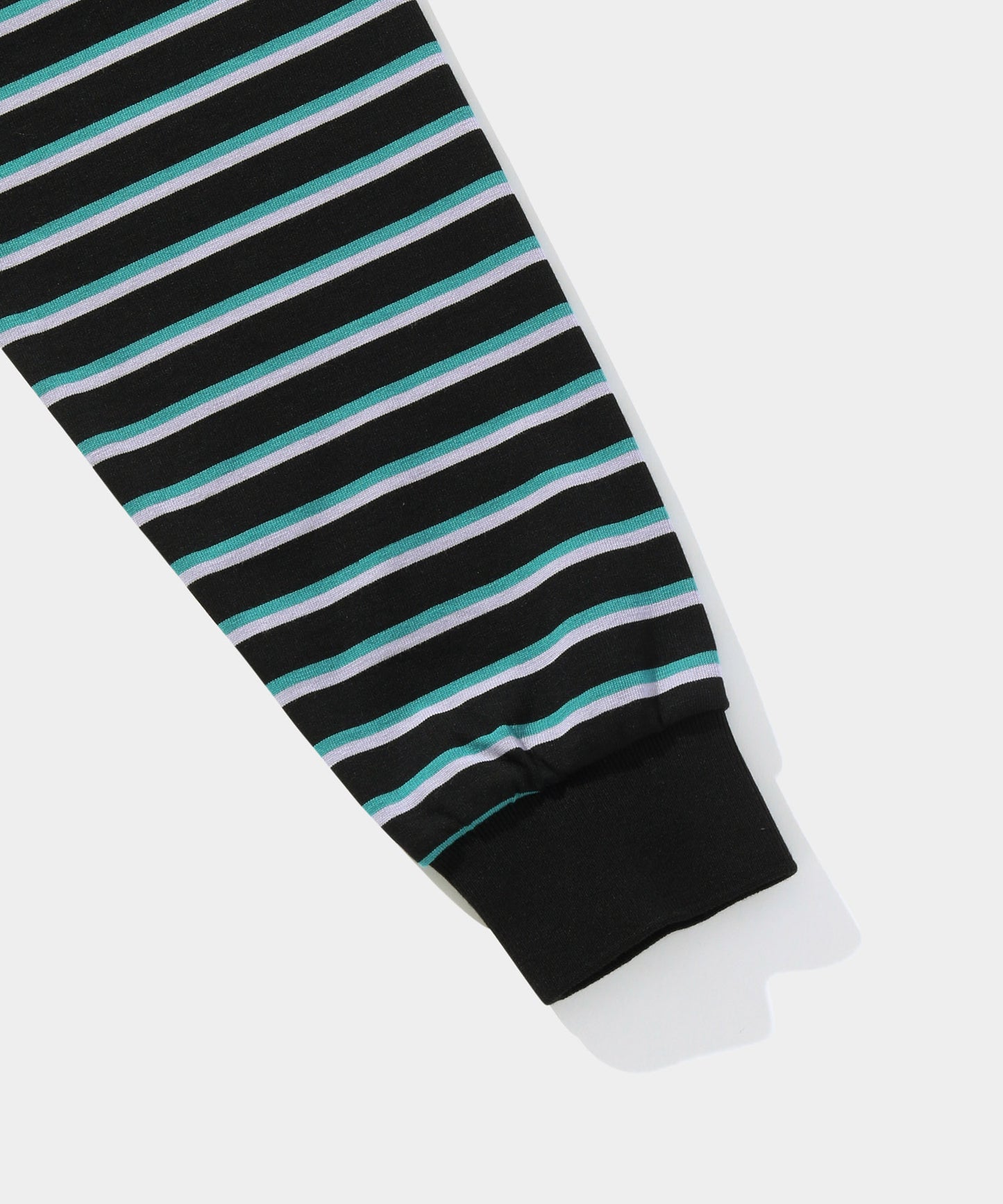 Colored stripe POLO BLACK