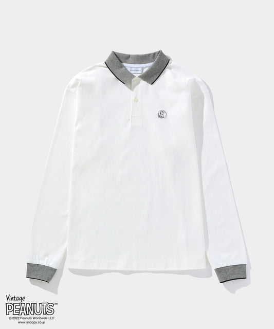 Peanuts POLO long Sleeve WHITE