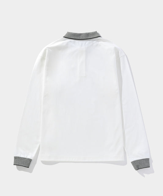 Peanuts POLO long Sleeve WHITE