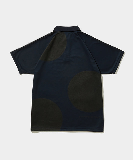 SHOULDER STRIPE SHORT SLEEVE POLO NAVY