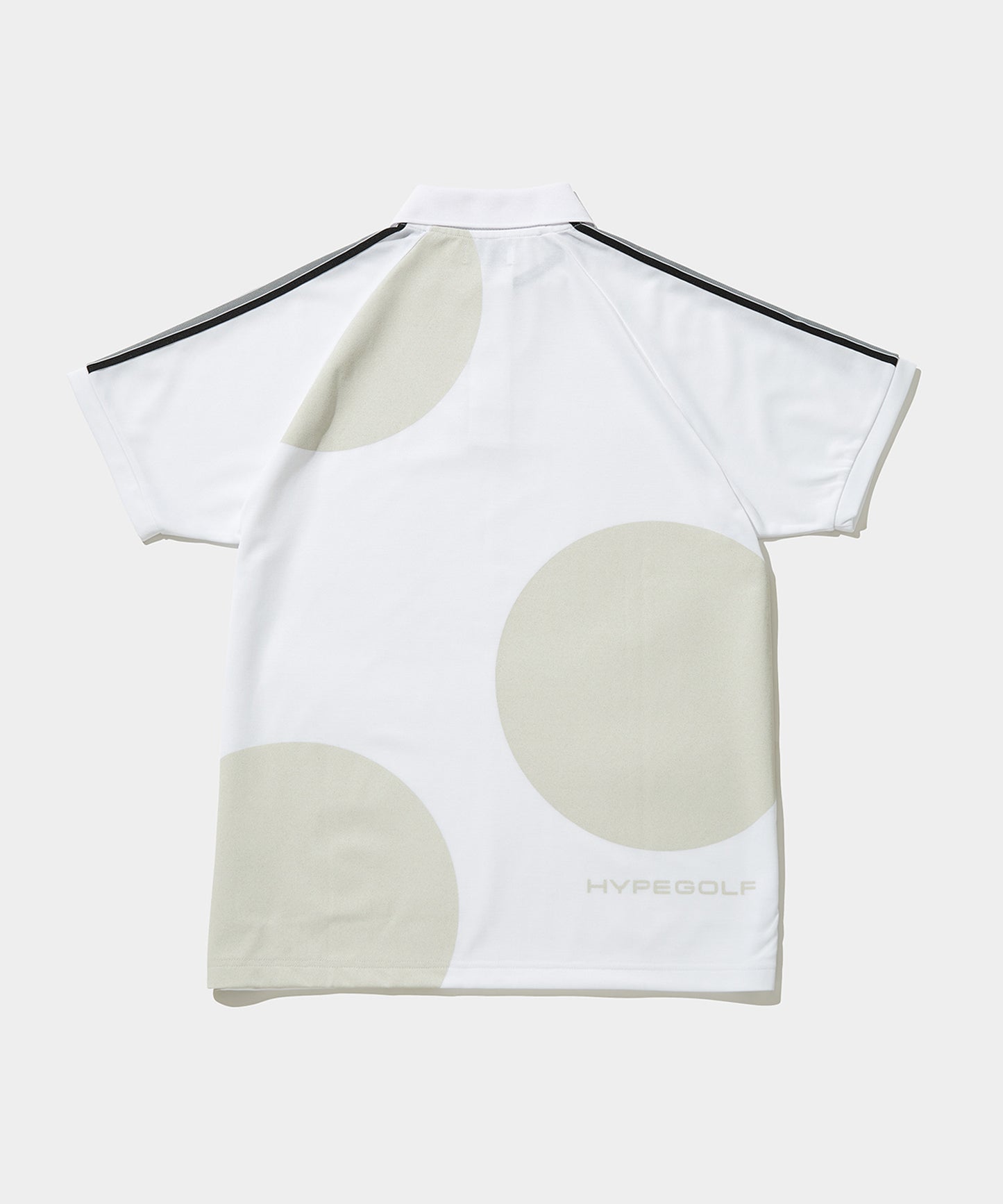 SHOULDER STRIPE SHORT SLEEVE POLO WHITE