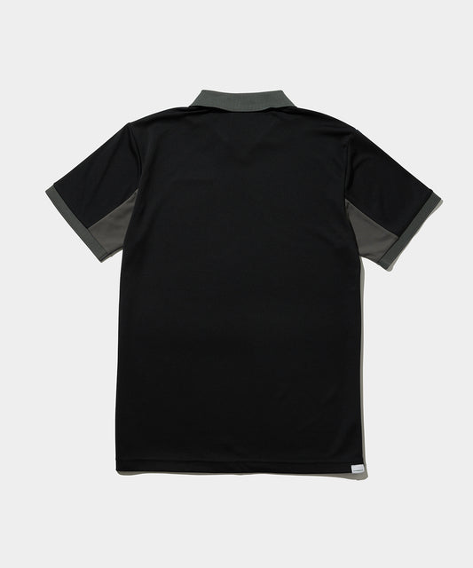 COLOR LINE SHORT SLEEVE POLO BLACK