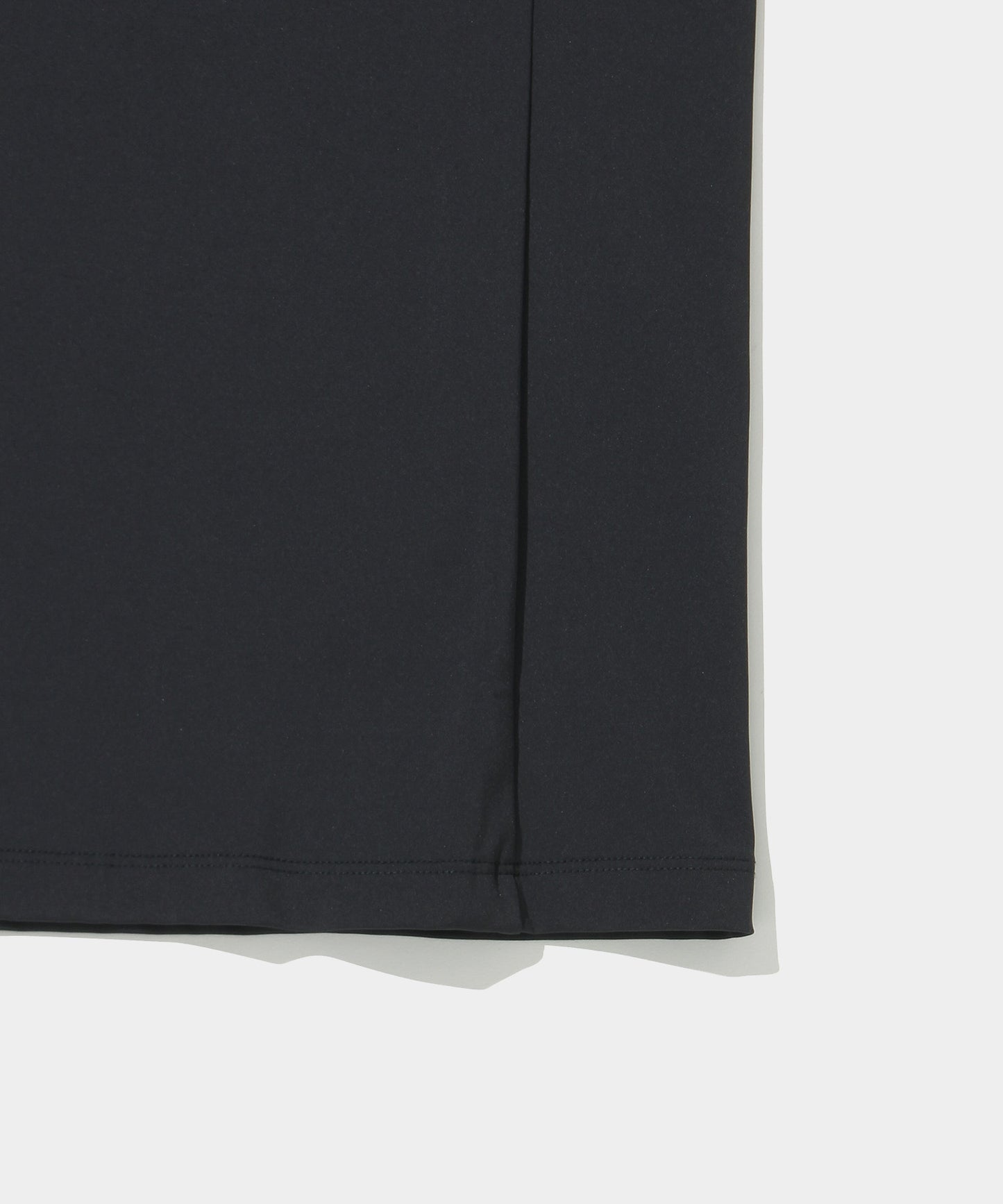 UV stretch mockneck top long sleeve BLACK
