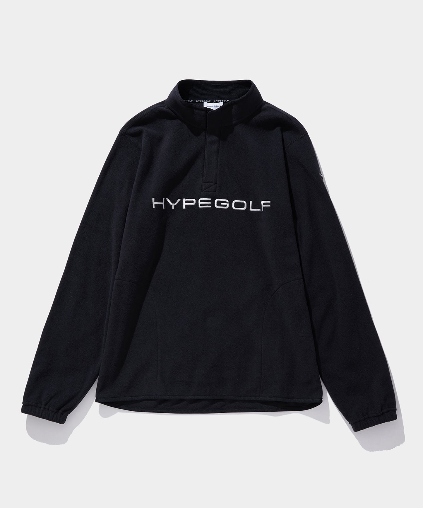 FLEECE HALF ZIP JACKET BLACK – HYPEGOLF ONLINE STORE